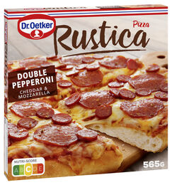 Pizza rústica Dr Oetker doble pepperoni 565g