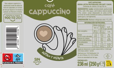 Bebida láctea de café Alipende 236ml cappuccino