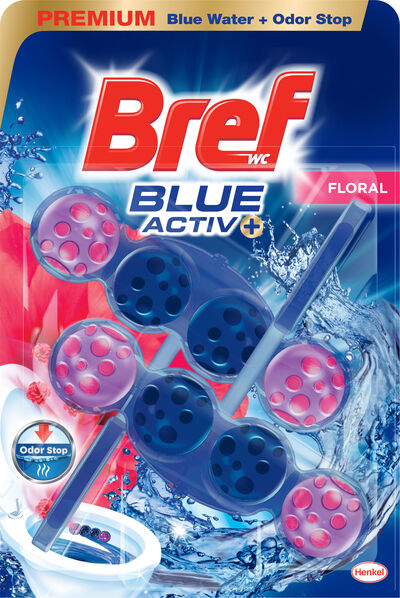 Limpiador WC Colgador Bref 2 unidades Blue-Activ Floral