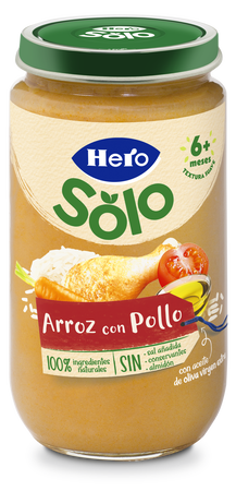 Tarro Hero Solo arroz pollo desde 6 meses 235g