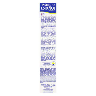 Loción hidratante bebé Instituto Español 300 ml
