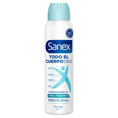 Desodorante en spray 72h Sanex 150ml hipoalerg&eacute;nico 