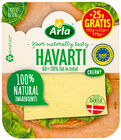 Queso havarti lonchas Arla 150gr+25gr