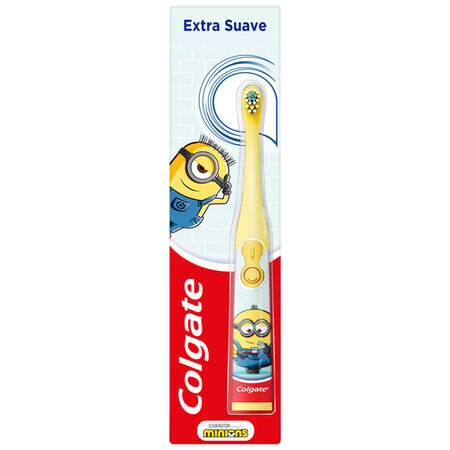 Cepillo de dientes de batería Colgate Minions para niños 3+ años, extra suave