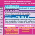 Huevos de gallinas sueltas en el gallinero Alipende 24u "clase m"
