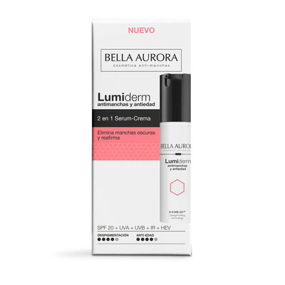 Serum facial lumiderm Bella Aurora 30ml anti manchas y antiedad