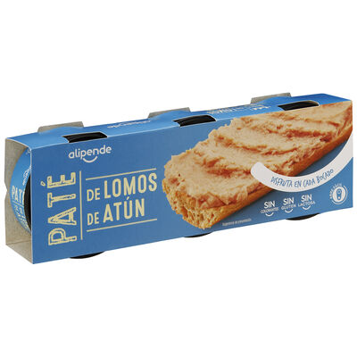 Paté atún en aceite Alipende pack 3