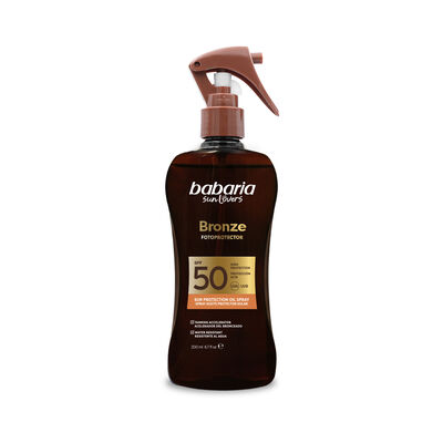 Aceite solar bronceador Babaria 200ml FP50 sun lovers