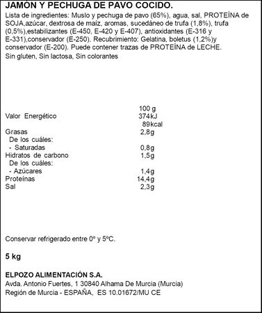 Pavo Elpozo 1954 con trufa y boletus