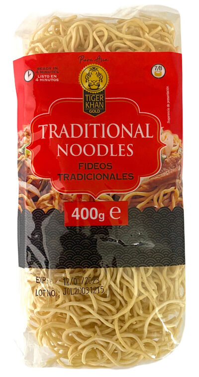Noodles fideos tradicionales Tiger Khan Gold 400g