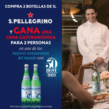 Agua con gas San Pellegrino 1l