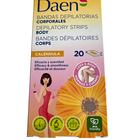 Banda de cera depilatoria corporal daen 20 unidades