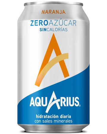 Bebida isotónica zero Aquarius 33cl naranja