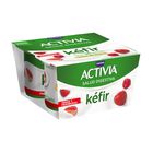 Kéfir cremoso y suave con sabor a fresa y frambuesa Danone 100 gramos