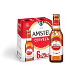 Cerveza rubia Amstel pack 6 botellas 25cl