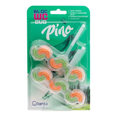 Limpiador WC bloc duo Lanta pino