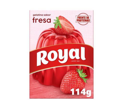 Gelatina de fresa Royal 114g