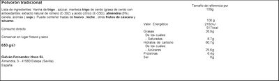 Polvoron tradicional La Estepe&ntilde;a estuche 650g