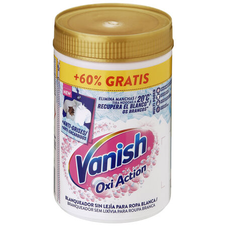 Quitamanchas polvo blanco Vanish 650gr oxi action