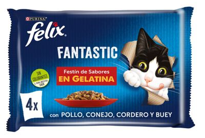 Alimento para gati fantastic Félix P4 Carnes