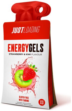 Gel Energético Fresa - Kiwi con Taurina Just Load 3x30 g