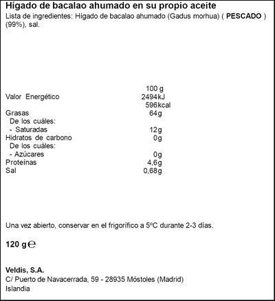 Higado de bacalao Officer ahumado 120g