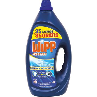 Detergente l&iacute;quido Wipp 35+35 lavados Limpieza profunda