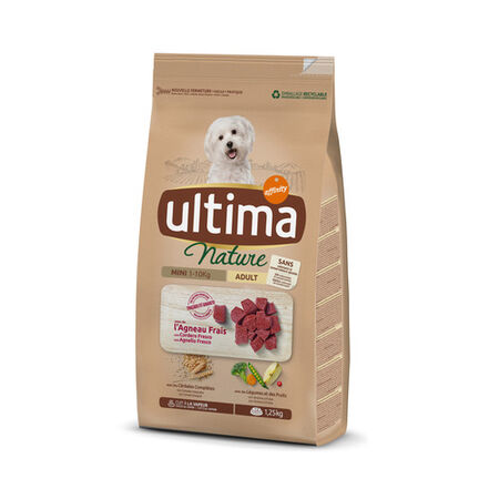 Pienso perro Ultima Nature mini adult cordero 1,25kg
