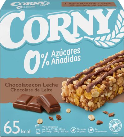 Barritas cereales chocolate Corny 6 unidades