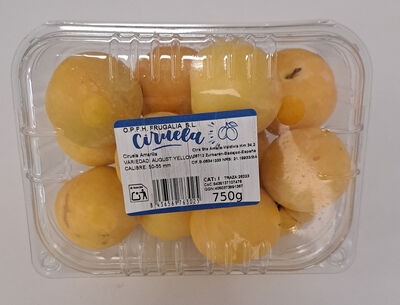 Ciruela amarilla bandeja 750g