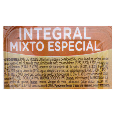 Sandwich integral mixto 130g