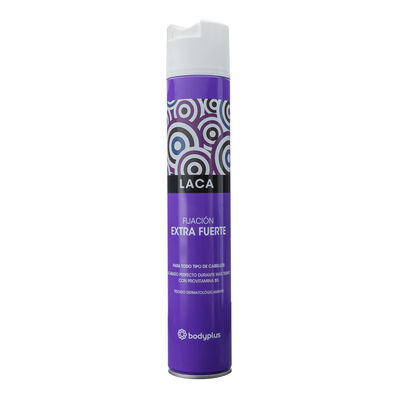 Laca fijadora para el cabello Bodyplus 400ml extrafuerte
