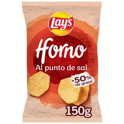 Patatas al horno al punto de sal lays 150g