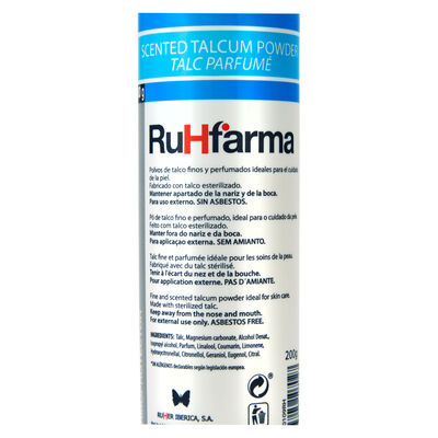 Polvos de talco Ruhfarma 200g perfumado