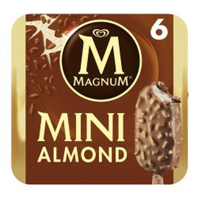 Helado bombón Magnum mini 6 uds almendra
