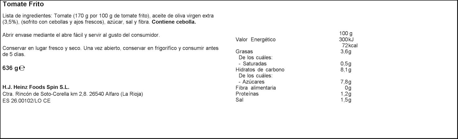 Tomate frito aceite oliva extra sin gluten Orlando p3
