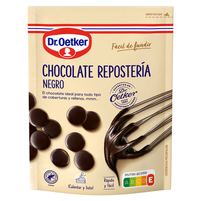 Chocolate negro para reposter&iacute;a Dr Oetker 150g