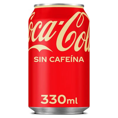 Refresco Coca-Cola lata 33cl sin cafeína