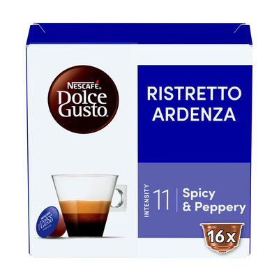 C&aacute;psulas de caf&eacute; Ristretto Ardenza intensidad 11 Dolce Gusto 16caps