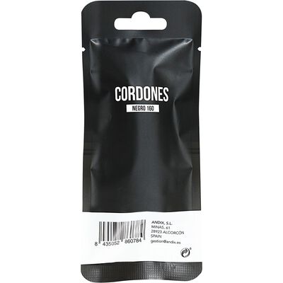 Cordones Achuchonas negro 160 cm