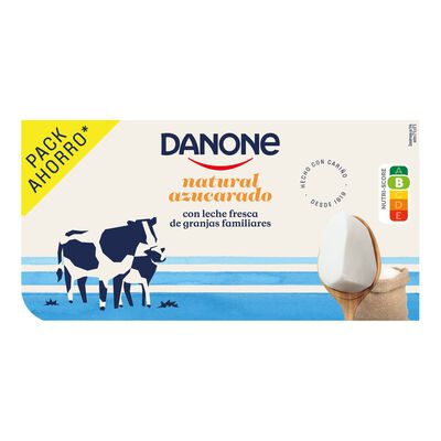 Yogur Danone pack 8 azucarado