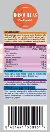 Rosquillas de pan Alipende 250g