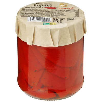 Pimientos de piquillo enteros sin gluten Alipende 390g
