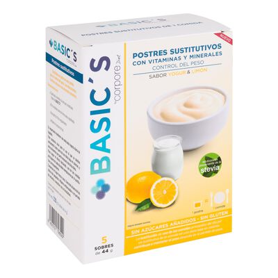 Postre yogurt limón sustitutivo Basic´s 44g