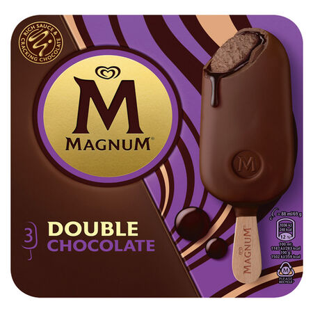Magnum 264ml 3 uds doble chocolate