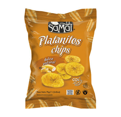 Snacks platanitos chips dulces Samai 75g