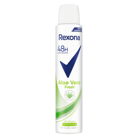Desodorante en spray Rexona 200ml aloe vera sin alcohol