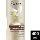 Loción autobronceadora Dove 400 ml Dark