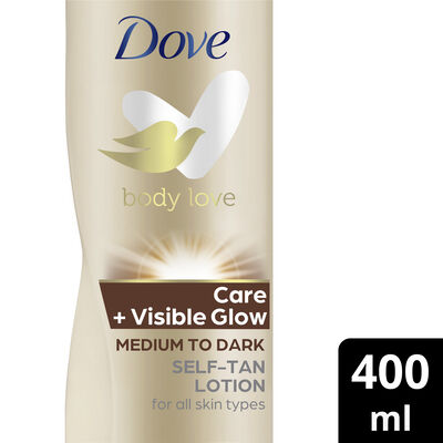 Loción autobronceadora Dove 400 ml Dark