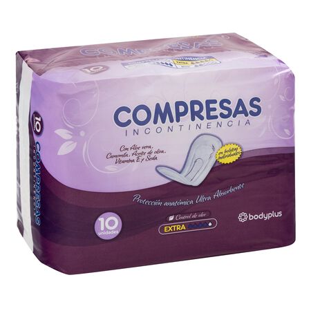 Compresas de incontinencia leve Bodyplus 10 uds extra